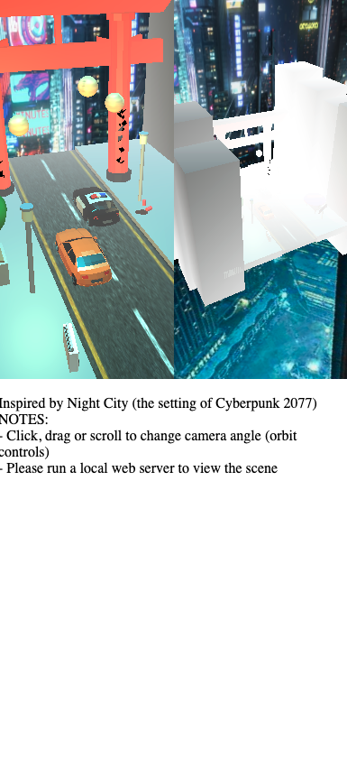 Glimpse of Downtown graphics project mobile image