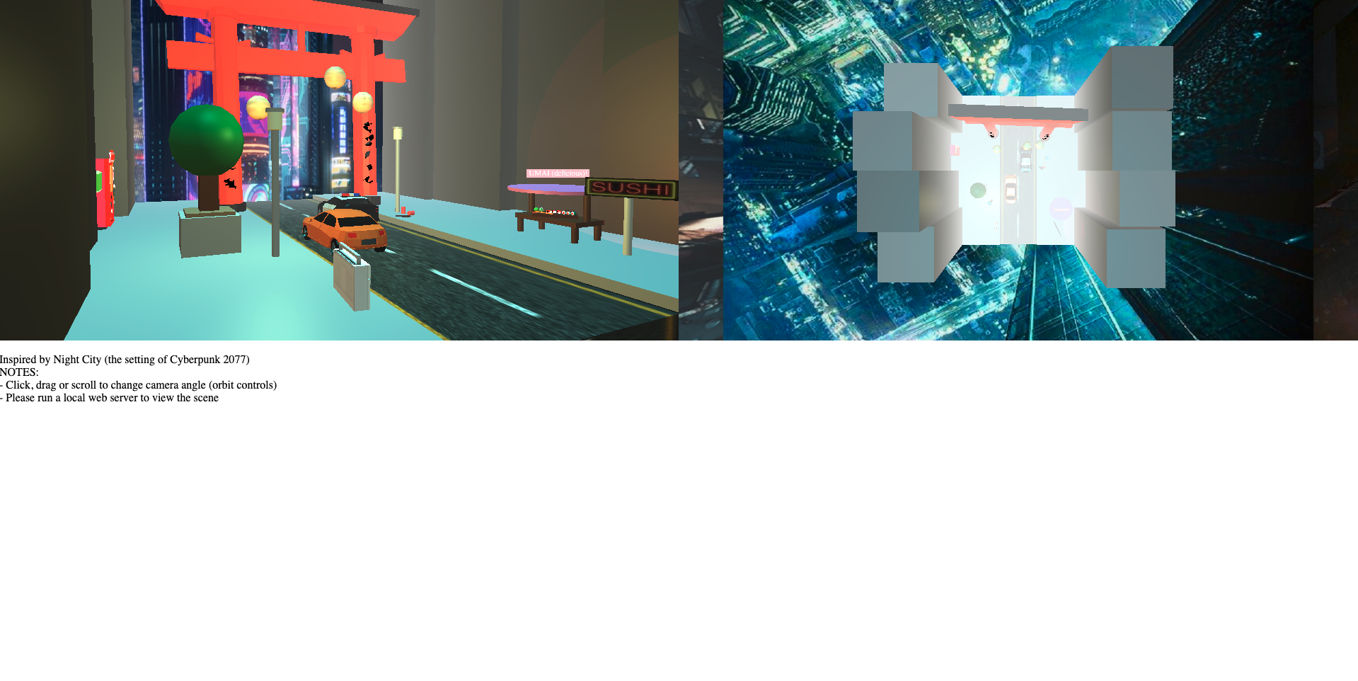 Glimpse of Downtown graphics project web image
